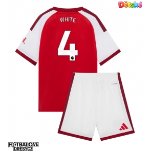 Arsenal Ben White #4 Dětské Domácí dres komplet 2026-27 Krátký Rukáv (+ trenýrky)